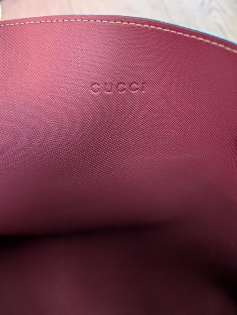Gucci Floral GG Supreme Monogram Blooms Large Reversible Tote In Logo/Dry Rose - Picture 12 of 15